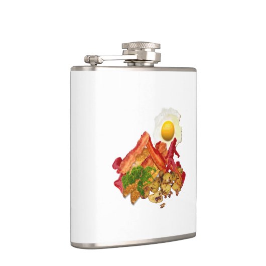 Mijn Ketchup Gone Squatchin voor Bacon Decor Heupfles (Rechts)