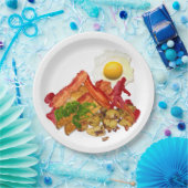 Mijn Ketchup Gone Squatchin voor Bacon Papieren Bordje (Feest)