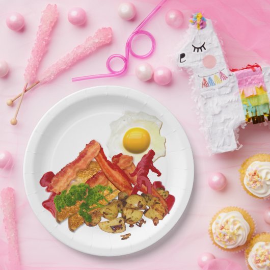 Mijn Ketchup Gone Squatchin voor Bacon Papieren Bordje (Feest)