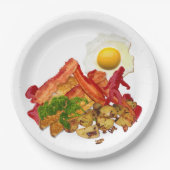 Mijn Ketchup Gone Squatchin voor Bacon Papieren Bordje (Voorkant)