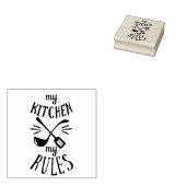 Mijn keuken citaat rubberstempel (Gestempeld)