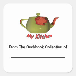 Mijn Keuken Kookboek Collectie Bookplate Sticker