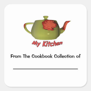 Mijn Keuken Kookboek Collectie Bookplate Sticker