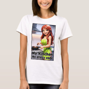 Mijn keuken mijn kledingscode grappig volwassenen t-shirt