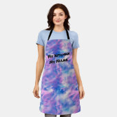 "Mijn keuken, mijn regels" all-over print Schort (Gedragen)