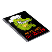 Mijn Keuken Mijn Regels, Alligator Chef, Grappig Notitieboek (Rechterzijde)