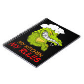 Mijn Keuken Mijn Regels, Alligator Chef, Grappig Notitieboek (Linkerzijde)