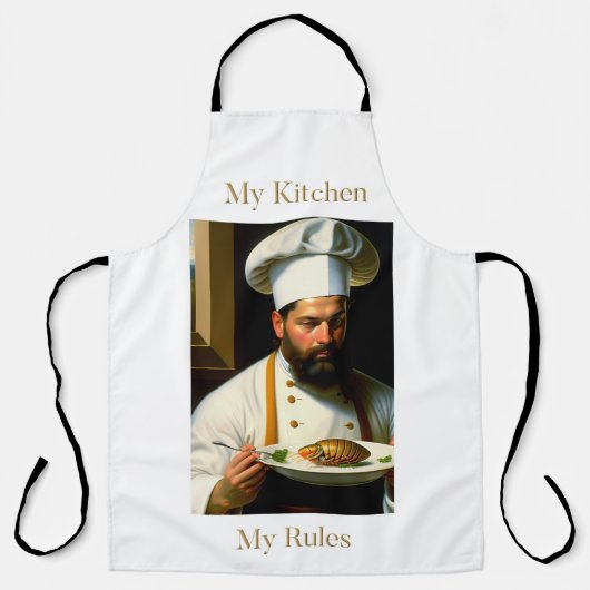 Mijn keuken Mijn regels Apron Schort (Voorkant)