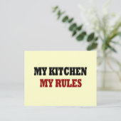 Mijn keuken Mijn regels Briefkaart (Staand voorkant)