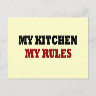 Mijn keuken Mijn regels Briefkaart