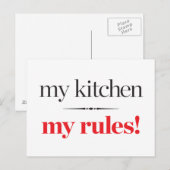 Mijn keuken, mijn regels briefkaart (Voorkant / Achterkant)