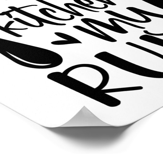 Mijn keuken Mijn regels citaat Poster (Hoek)