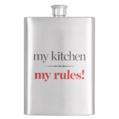 Mijn keuken, mijn regels flacon (Voorkant)