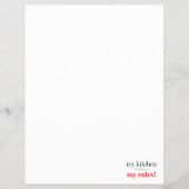 Mijn keuken, mijn regels flyer (Voorkant)