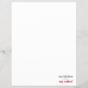 Mijn keuken, mijn regels flyer