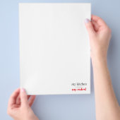 Mijn keuken, mijn regels flyer (Hand)