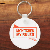 Mijn keuken. Mijn regels. Fun Design for Kitchen B Sleutelhanger (Voorkant)