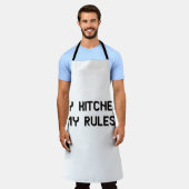 Mijn Keuken Mijn Regels Grappig Kookschort Schort (Gedragen)