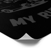 Mijn keuken, mijn regels grappige Food Truck Poster (Hoek)