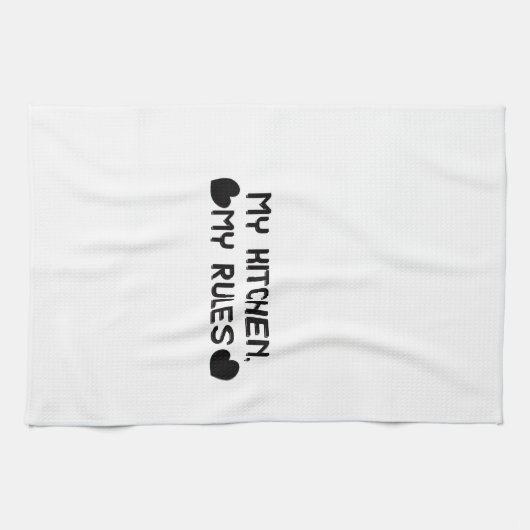 Mijn Keuken Mijn Regels Grappige Keukenhanddoek (Horizontaal)