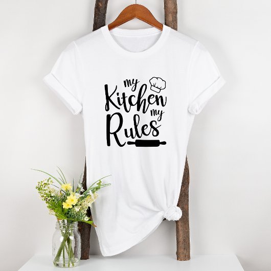 Mijn keuken Mijn regels koken kanning T-shirt
