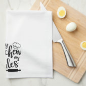 Mijn keuken Mijn regels koken kanning Theedoek (Quarter Fold)