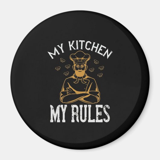 Mijn keuken Mijn regels Magneet (Voorkant)