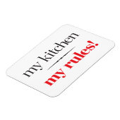 Mijn keuken, mijn regels magneet (Linkerzijde)
