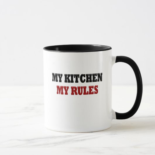 Mijn keuken Mijn regels Mok (Rechts)