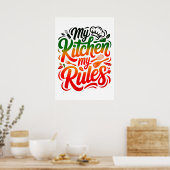 Mijn keuken Mijn Regels Poster (Keuken)