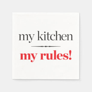 Mijn keuken, mijn regels servet