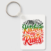 Mijn keuken Mijn Regels Sleutelhanger (Voorkant)