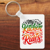 Mijn keuken Mijn Regels Sleutelhanger (Voorkant)
