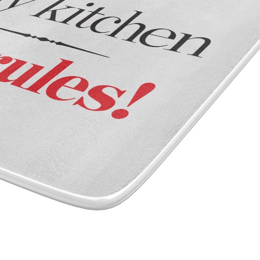 Mijn keuken, mijn regels snijplank (Hoek)