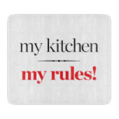 Mijn keuken, mijn regels snijplank (Voorkant)