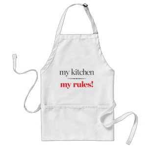 Mijn keuken, mijn regels standaard schort
