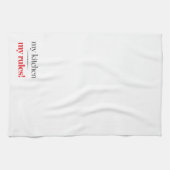 Mijn keuken, mijn regels theedoek (Horizontaal)