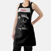 Mijn keuken Mijn regels Zwarte Chef Name Persoonli Schort (Insitu)