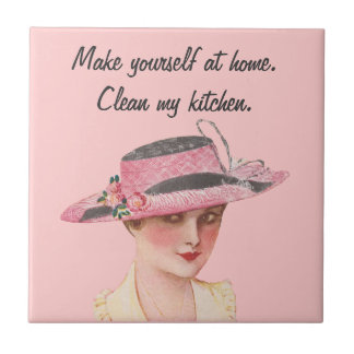 Mijn keuken reinigen tegeltje