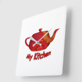 Mijn keuken vierkante klok (Hoek)