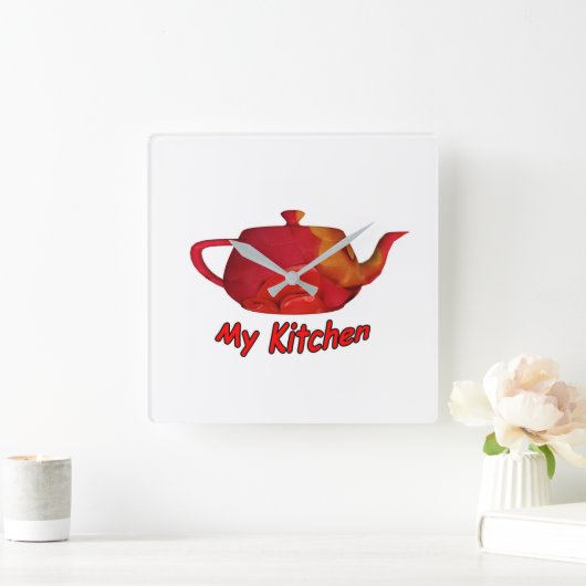 Mijn keuken vierkante klok (Huis)