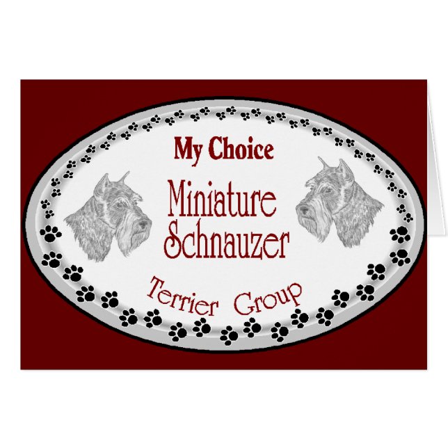 mijn keuze mini schnauzer (Voorkant Horizontaal)