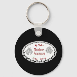 mijn keuze mini schnauzer sleutelhanger