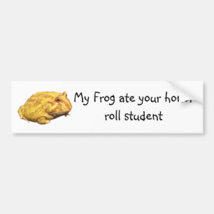 Mijn kikker Ate Uw Honor Roll Student Bumpersticker