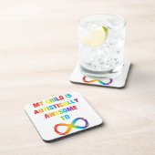 Mijn kind Autistisch Geweldige oneindigheid Bier Onderzetter (Rechterzijde)