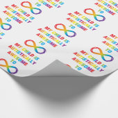 Mijn kind Autistisch Geweldige oneindigheid Cadeaupapier (Hoek)