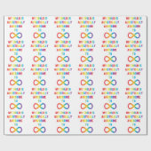 Mijn kind Autistisch Geweldige oneindigheid Cadeaupapier (Vlak)