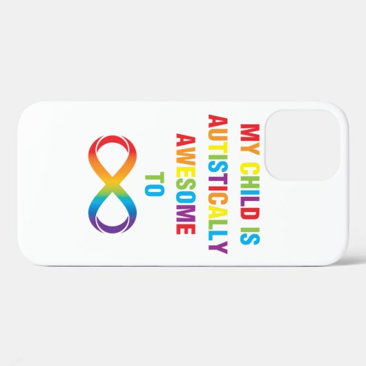 Mijn kind Autistisch Geweldige oneindigheid Case-Mate iPhone Case (Achterkant (horizontaal))