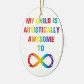 Mijn kind Autistisch Geweldige oneindigheid Keramisch Ornament (Links)