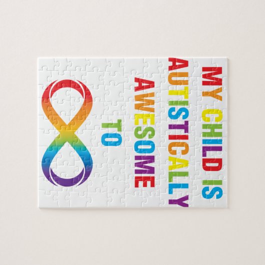 Mijn kind Autistisch Geweldige oneindigheid Legpuzzel (Horizontaal)